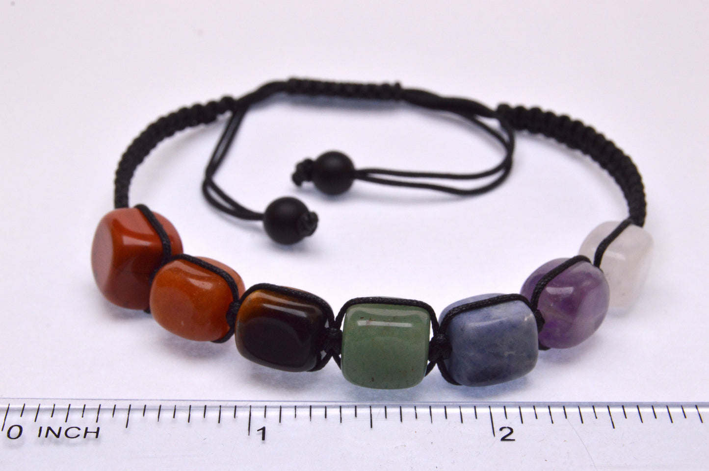 Chakra Adjustable Rope Bracelet