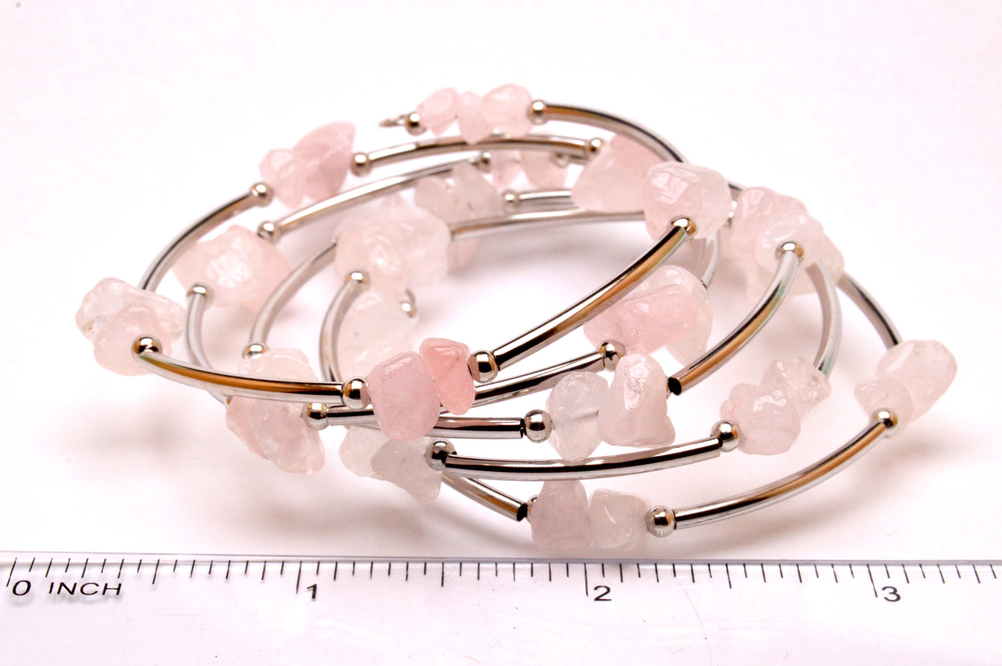 Rose Quartz Memory Bracelet