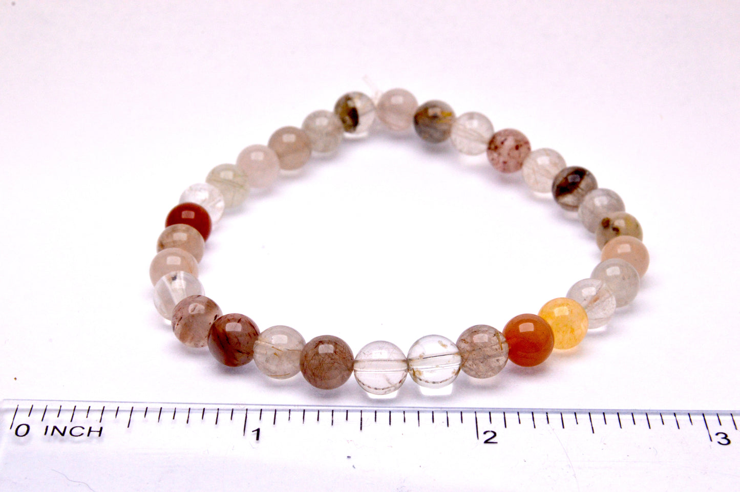 Rutilated Quartz Round Bracelet