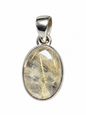.925 Sterling Silver Gemstone Pendant