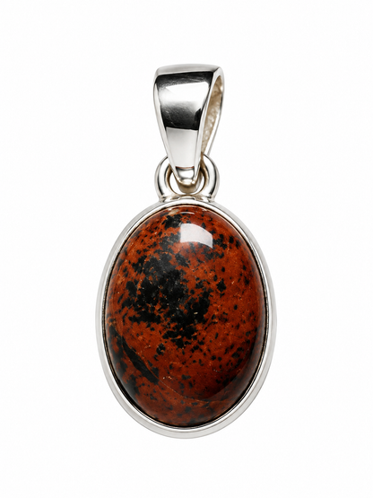 .925 Sterling Silver Gemstone Pendant