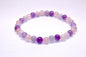 Amethyst, Rose Quartz, & Aquamarine Bracelet