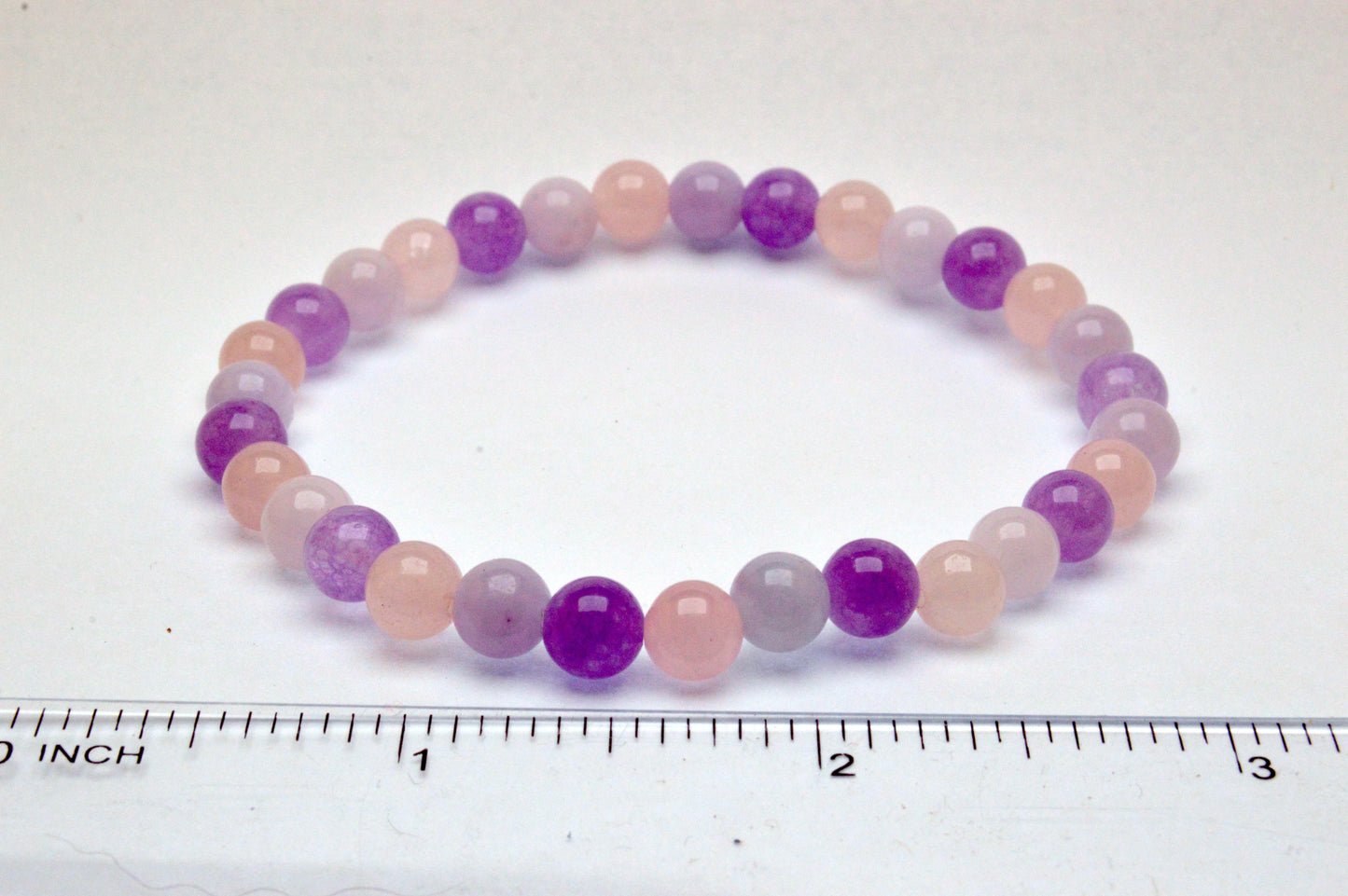 Amethyst, Rose Quartz, & Aquamarine Bracelet