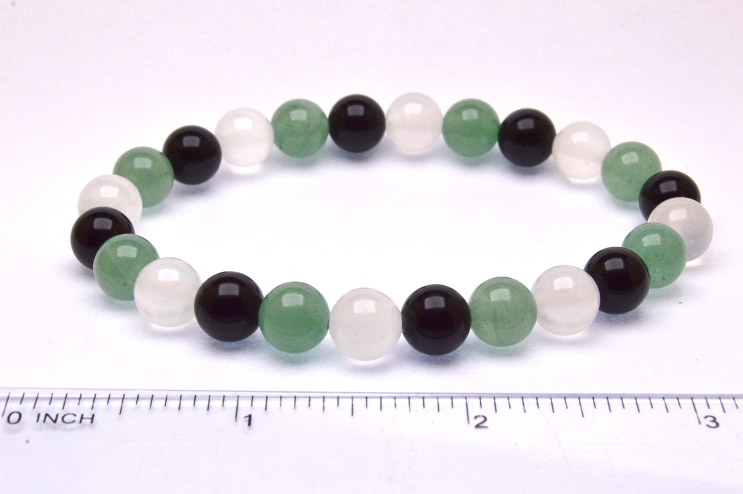 Aventurine, Obsidian, Selenite Bracelet