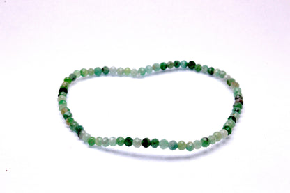 Emerald Round Faceted Bracelet
