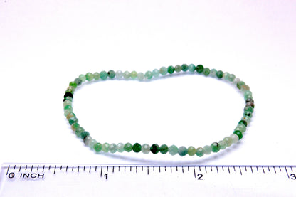 Emerald Round Faceted Bracelet