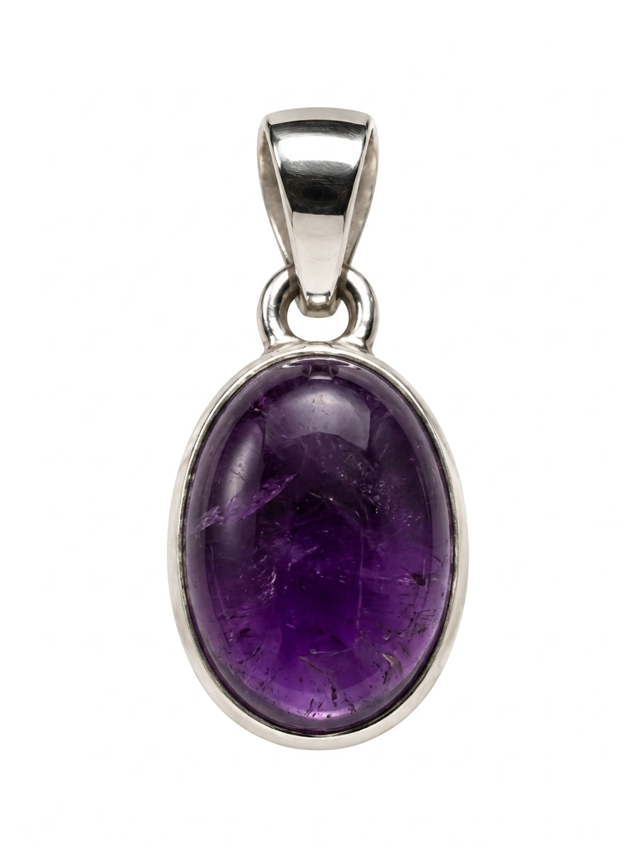 .925 Sterling Silver Gemstone Pendant