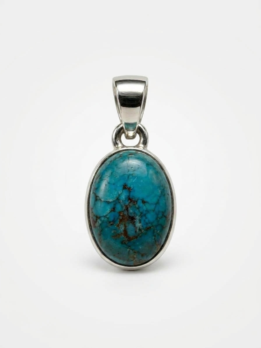 .925 Sterling Silver Gemstone Pendant
