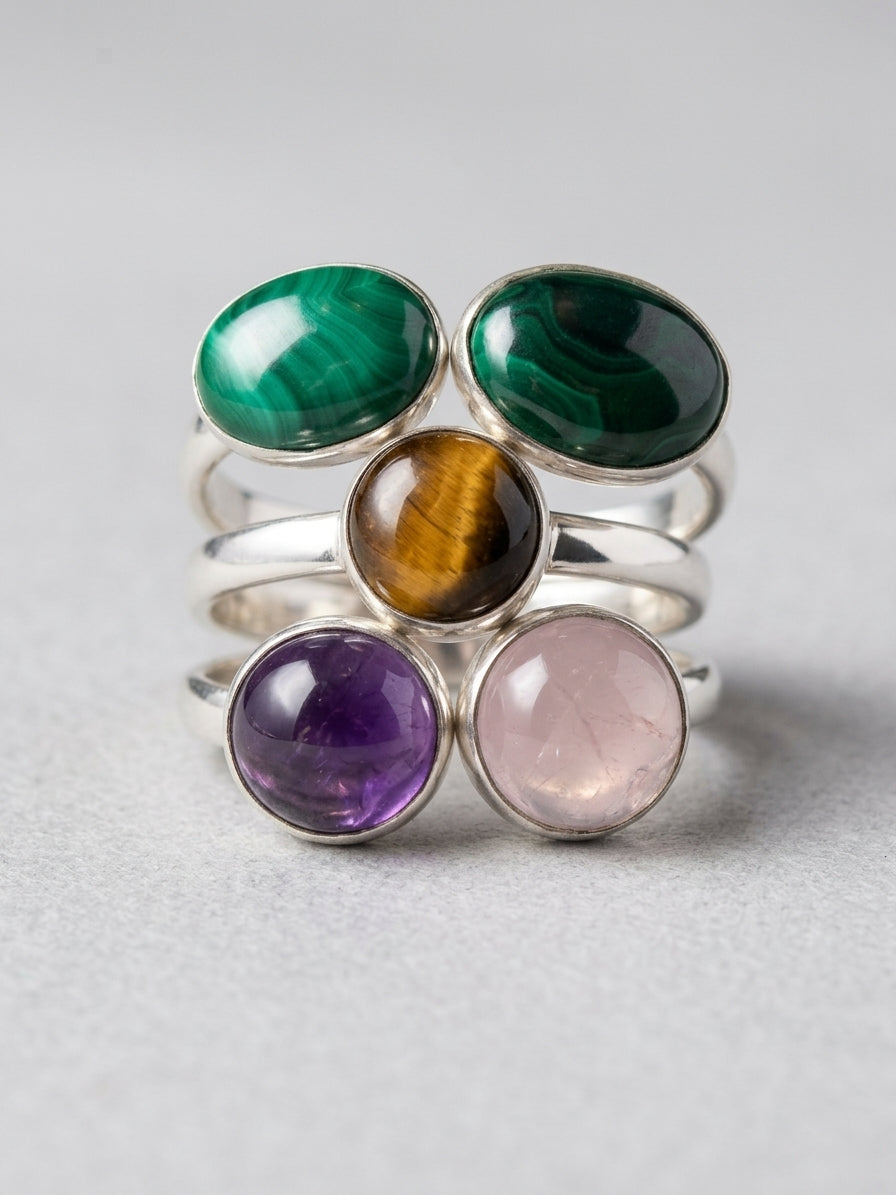 Size 5 .925 SS Gemstone Ring