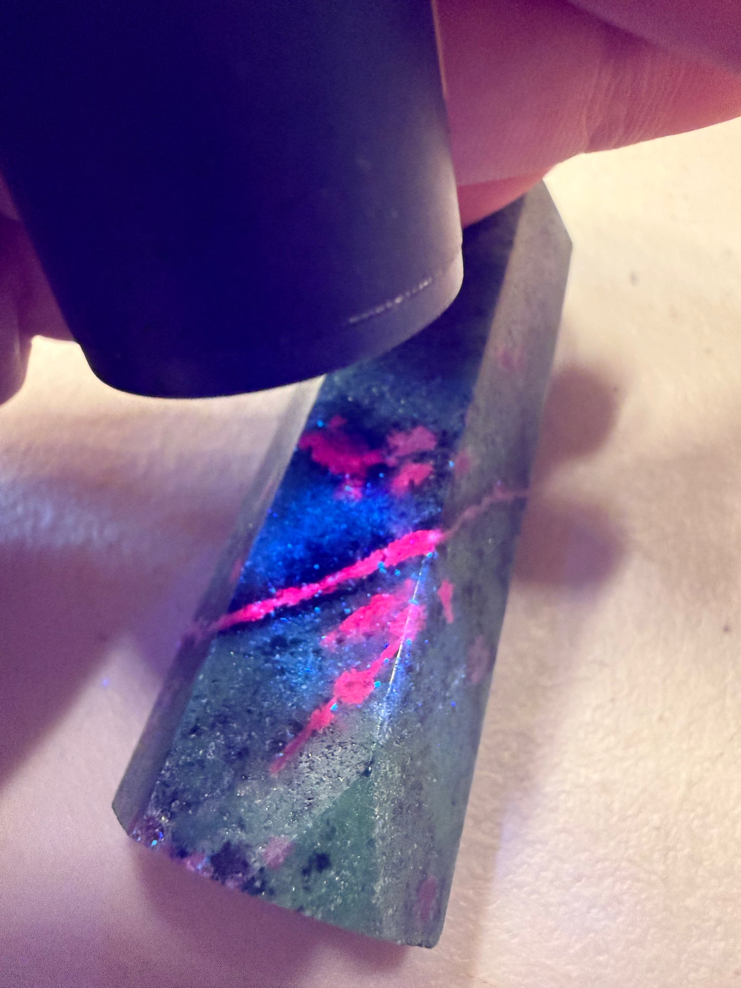 Ruby in Zoisite Tower (Fluorescent)