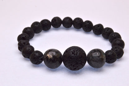 Gemstones w/ Lava Bracelet