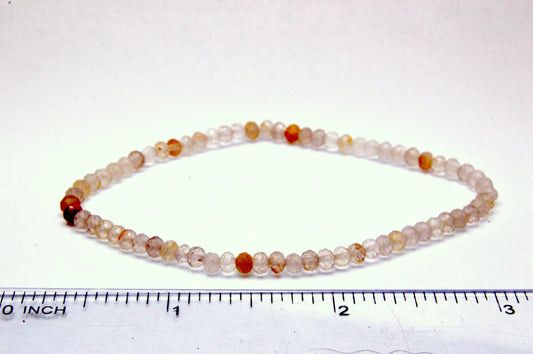 Rutilated Quartz Faceted Bracelet