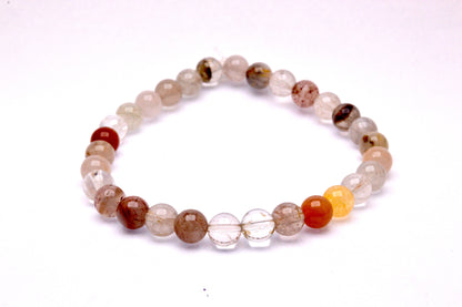 Rutilated Quartz Round Bracelet