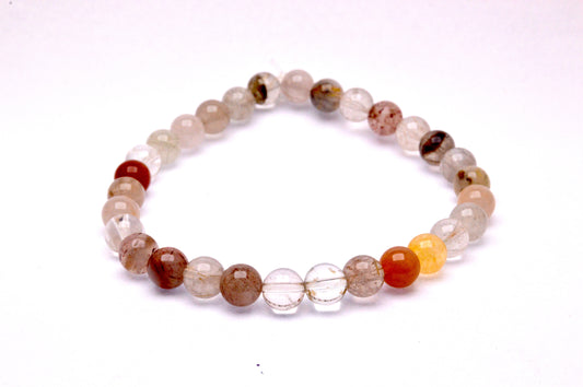 Rutilated Quartz Round Bracelet