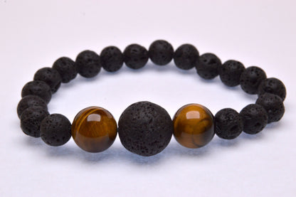 Gemstones w/ Lava Bracelet